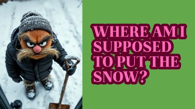 1. Where am I supposed to put the snow